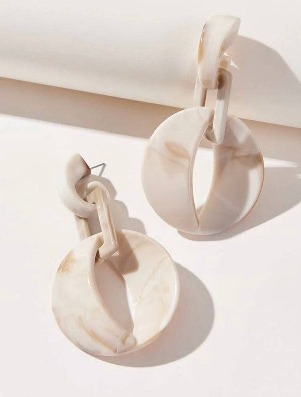 Mrs Marble Drop Earrings