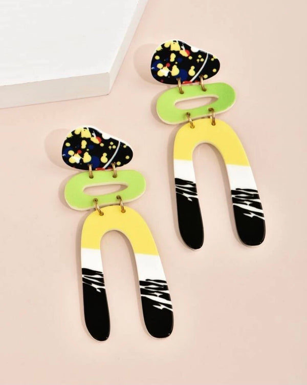 Graffiti Drop Earrings