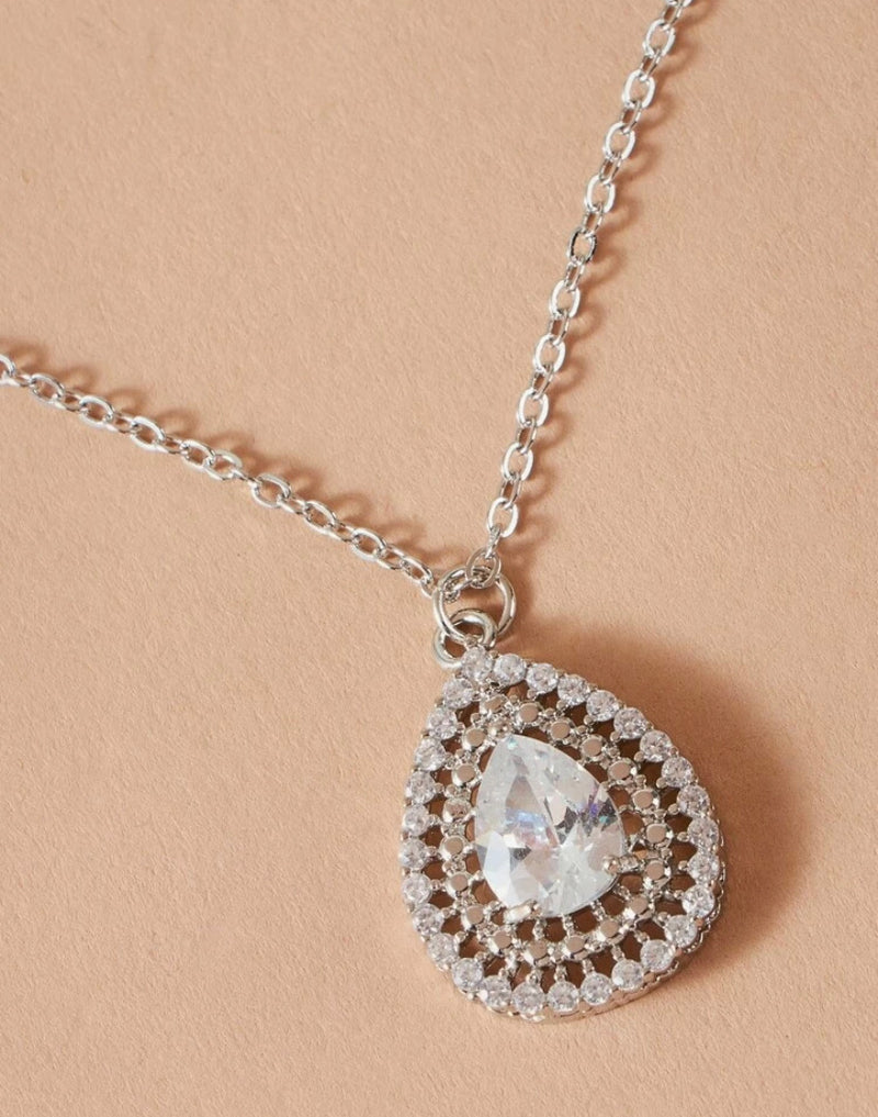 Gemstone Water-Drop Necklace