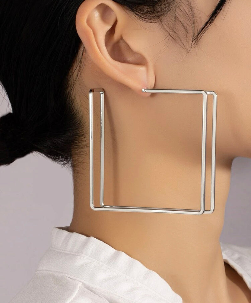 Open Square Hoops