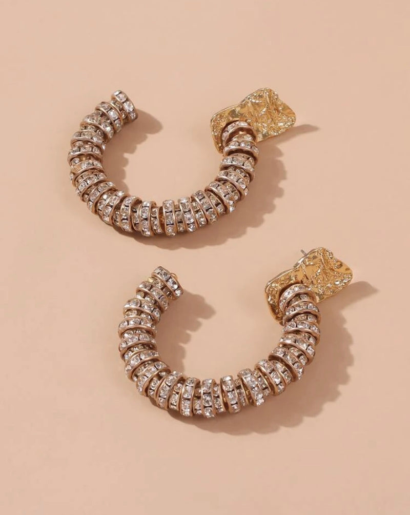 E.Y.E Rhinestone Cuff Earrings
