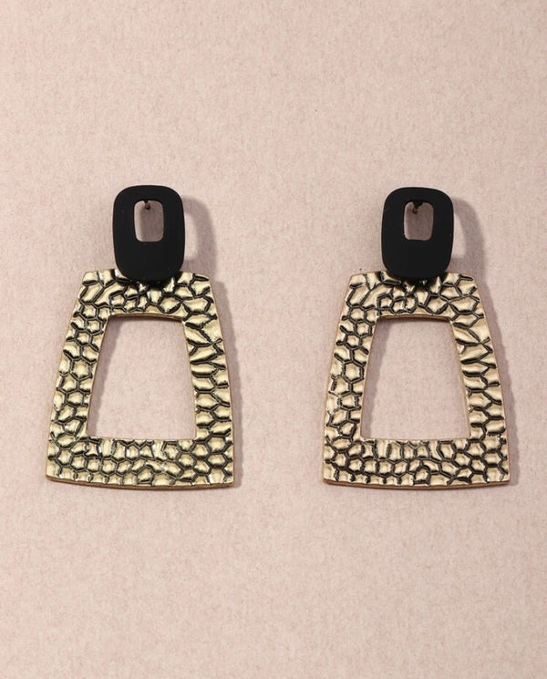 Maze Metal Earrings