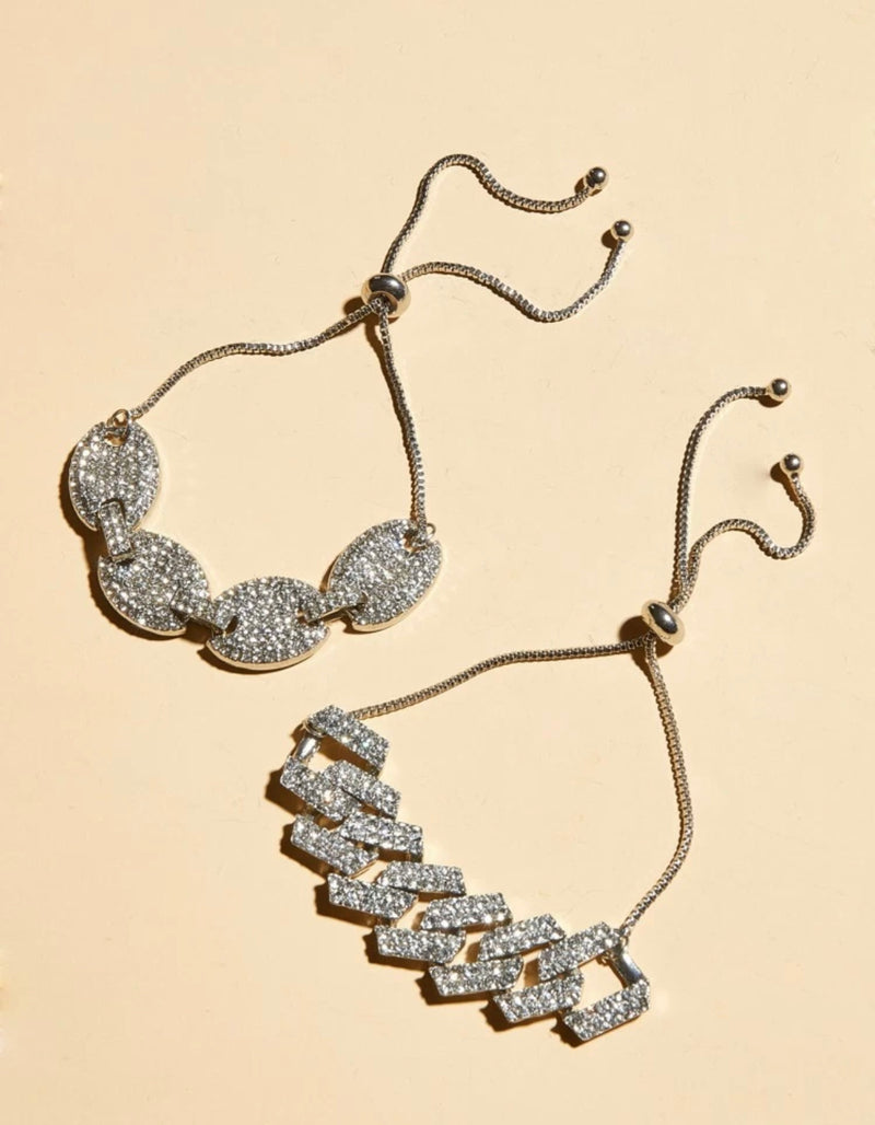 E.Y.E Rhinestone Chain Bracelet