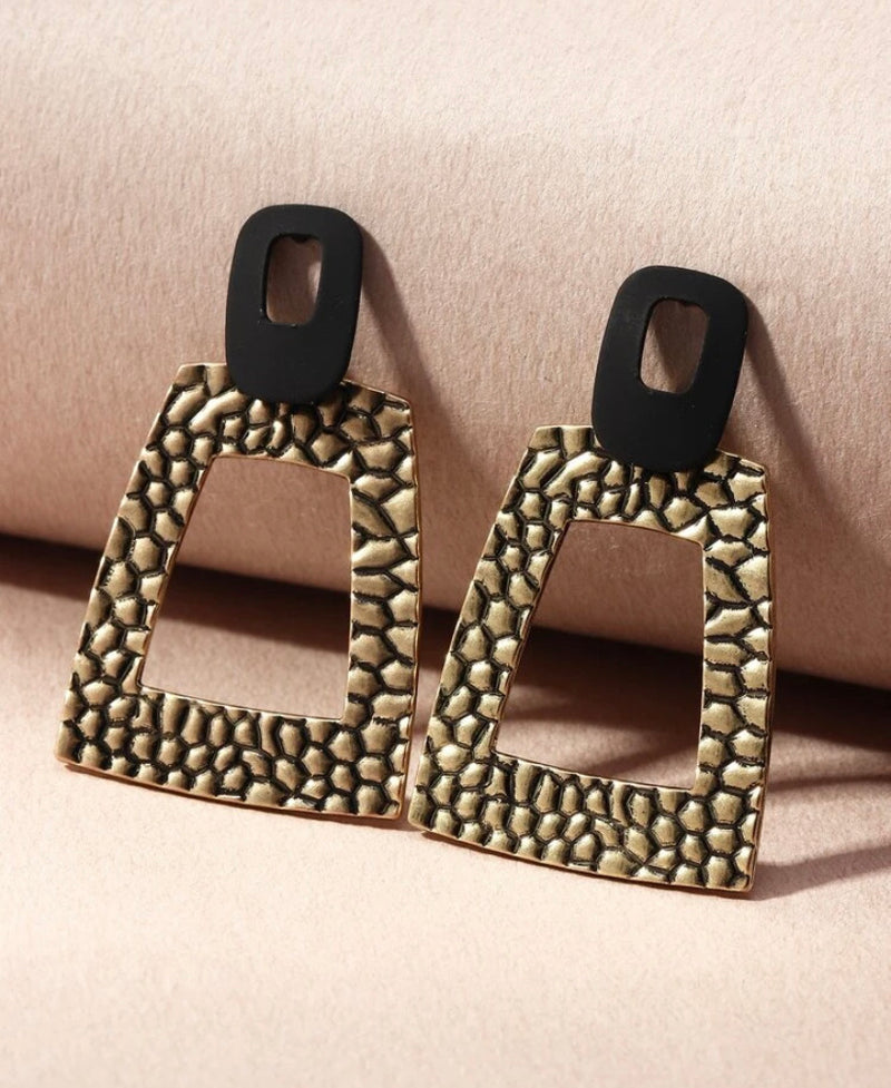 Maze Metal Earrings