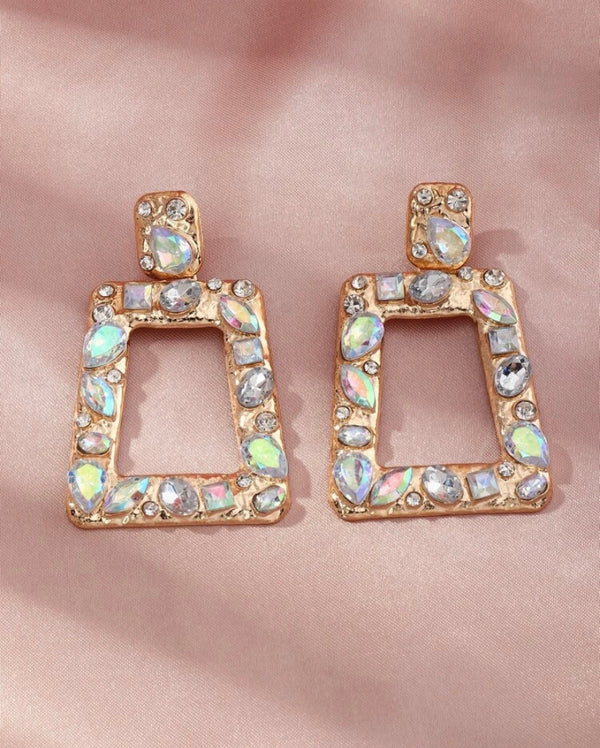 Rhinestone Gem Earrings