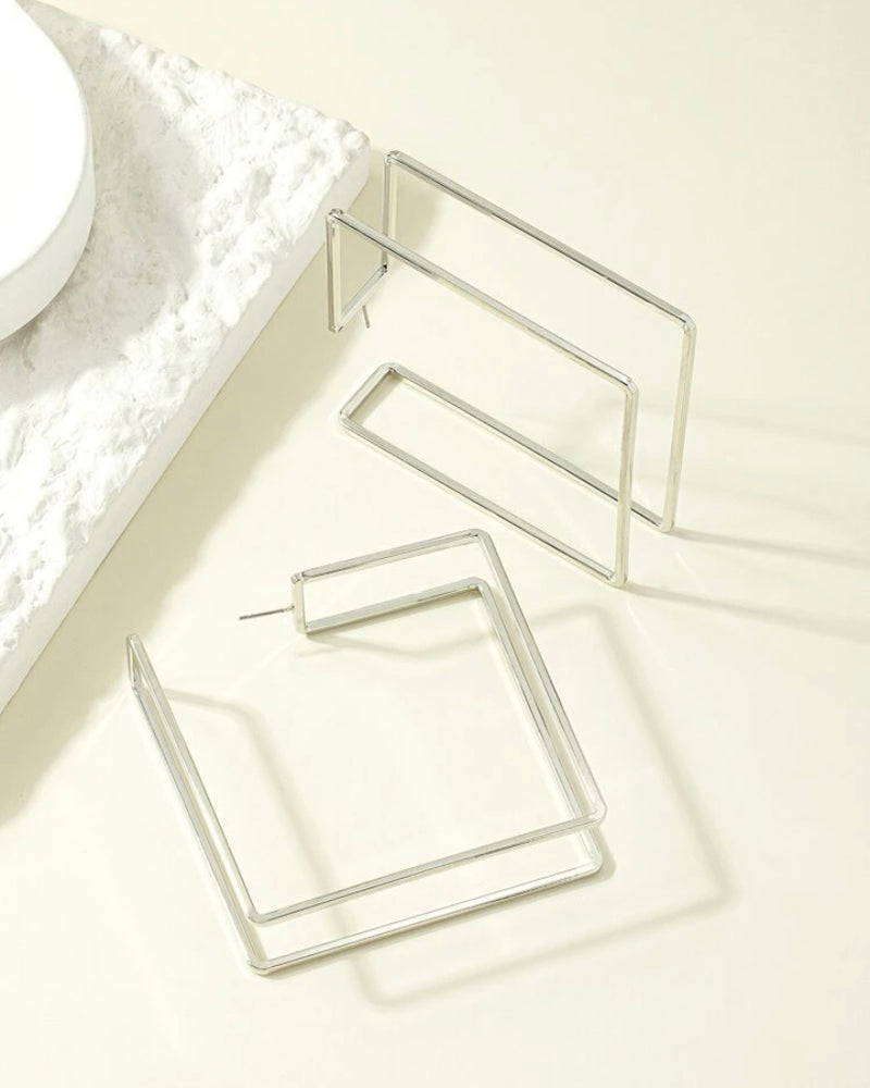 Open Square Hoops