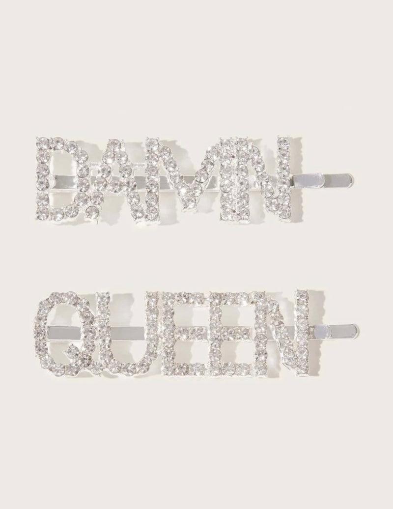 “Damn Queen” Hair Clip