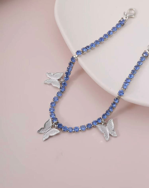 Butterfly Blues Anklet