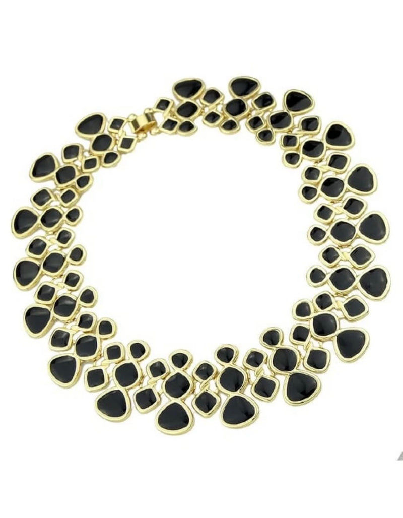 EYE Gemstone Collar Necklace